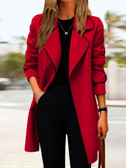 🔥🧥👩【40% popusta】【M-4XL】Nova jesen/zima 2025, ženska korejska srednje dolga dvostranska kašmir jakna/plašč