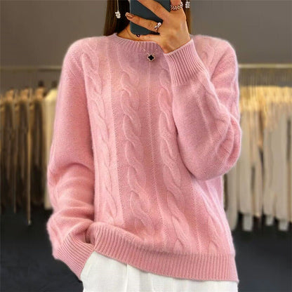 【S-3XL】🤩Novi retro pleteni puloveri s okruglim izrezom za jesen/zimu – trendi puloveri