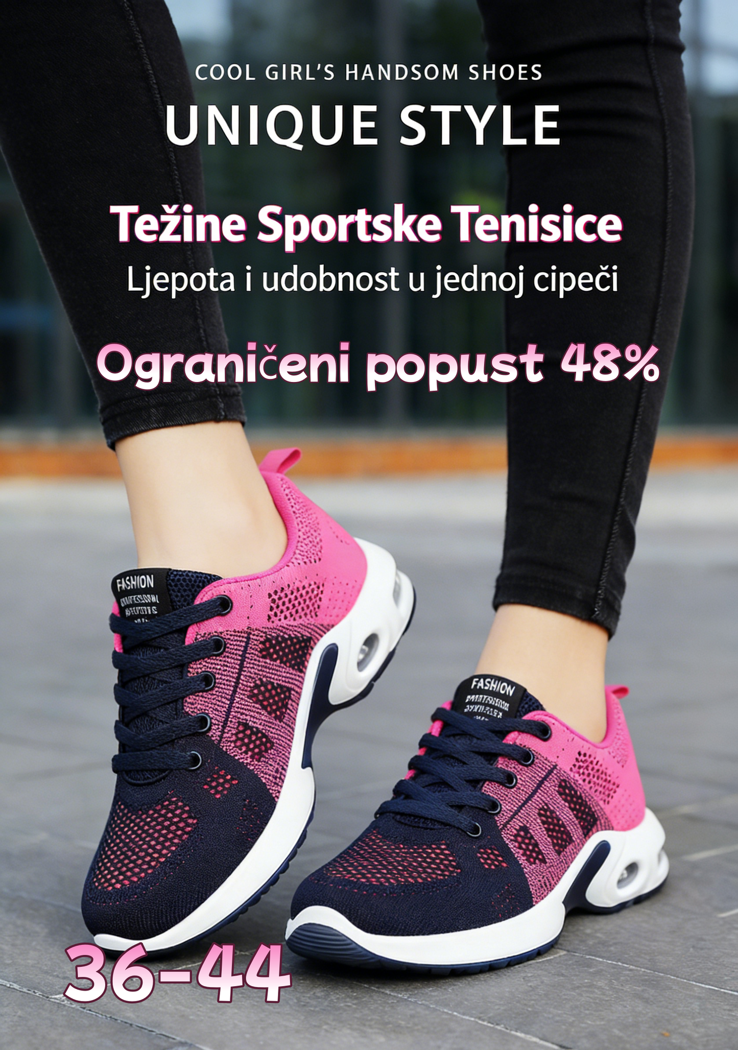 💥Ograničena ponuda 45% POPUSTA【36-44】2026 nove tenisice sa zračnim jastukom, mekani potplat, udobne za dugo hodanje bez umora.
