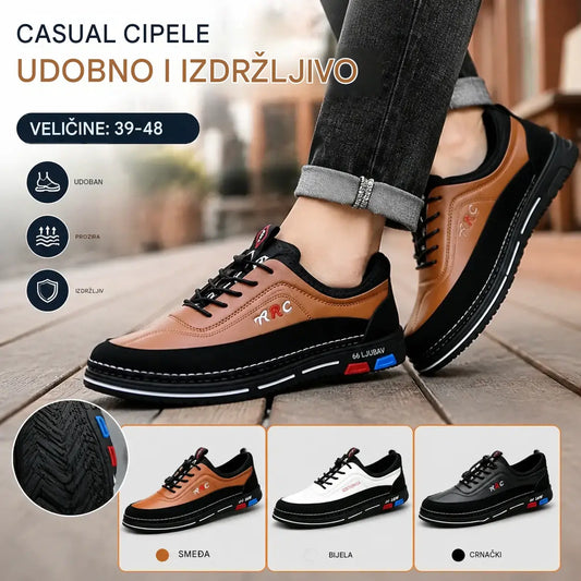 Muške casual poslovne cipele izrađene od vodootporne kože otporne na mrlje, s mekom unutrašnjosti za iznimnu udobnost【39-48】