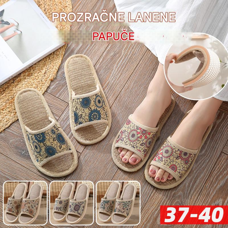 👩‍👩‍👧‍👦🔥Nova kolekcija 50% popusta 【3 para】【37-40】kućne papuče od pamuka i lana, za sva godišnja doba, za cijelu obitelj, lagane i protuklizne