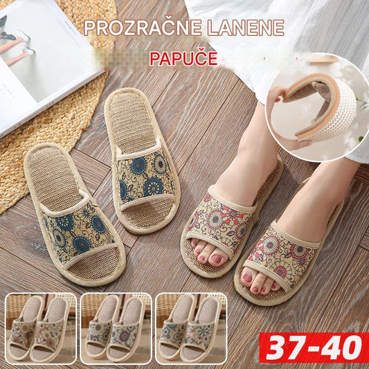 👩‍👩‍👧‍👦🔥Nova kolekcija 50% popusta 【3 para】【37-40】kućne papuče od pamuka i lana, za sva godišnja doba, za cijelu obitelj, lagane i protuklizne