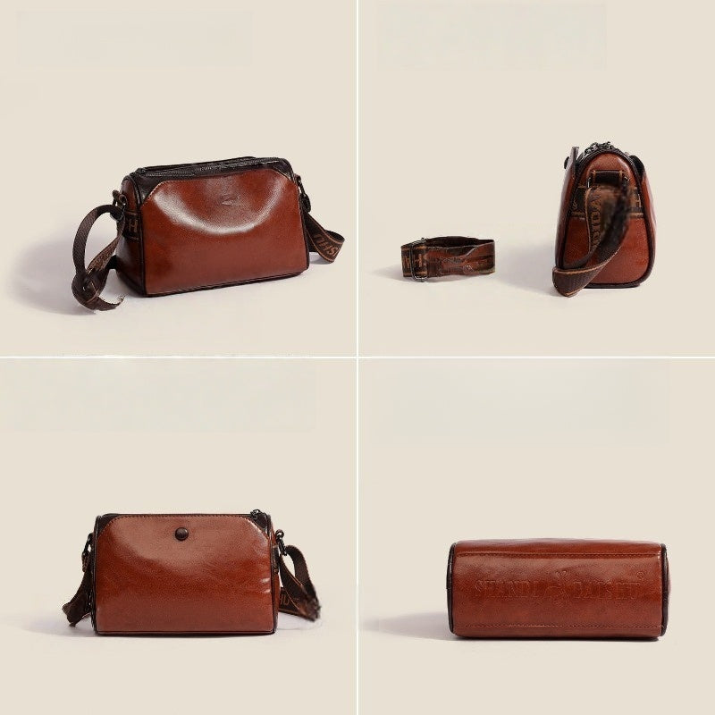 🔥👜【Гореща разпродажба】👜Дамска чанта от мека кожа с голям капацитет, чанта за през рамо