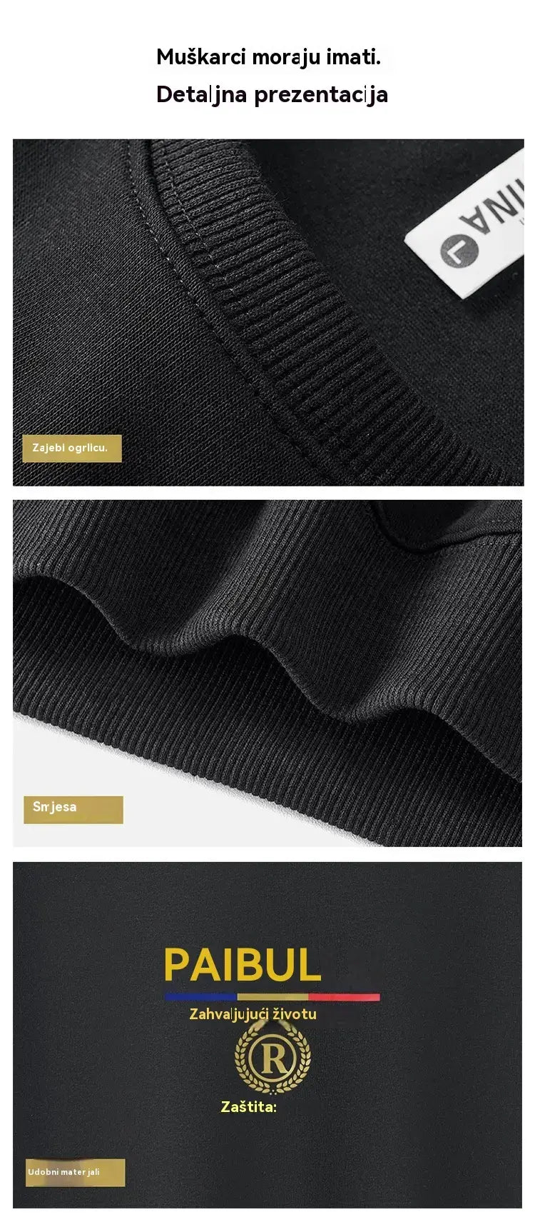 🔥Muško ležerno jesensko sportsko odijelo, novo👕👖【majica + hlače】