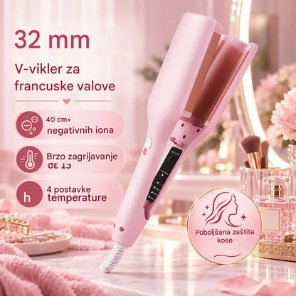 1💈1 komad za 33 eura 💐💁‍♀️ Uređaj za valovitu kosu – sjaj kao iz salona i zaštita od topline ✨