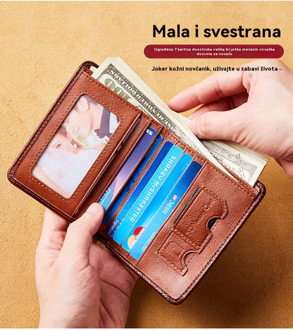 Kupite 1 i dobijte 1 gratis! 👝✨ Novi muški protuprovalni novčanik od prave kože