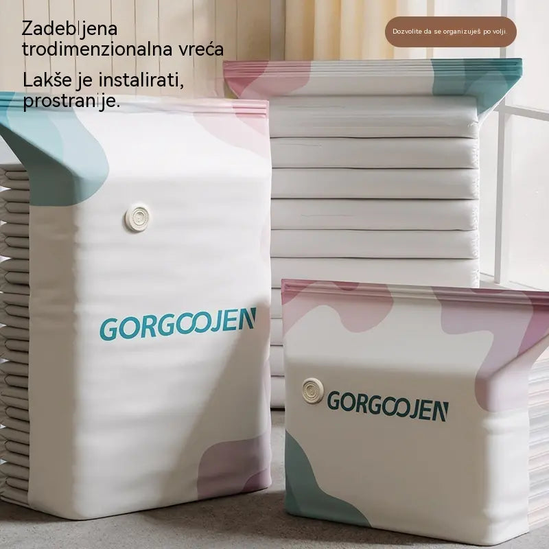 🧳 5 komada za 26 EUR 💨 Velika vakuumska torba za kompresiju: ne treba pumpu, nepropusna i štedi prostor u koferima i domu ✈️