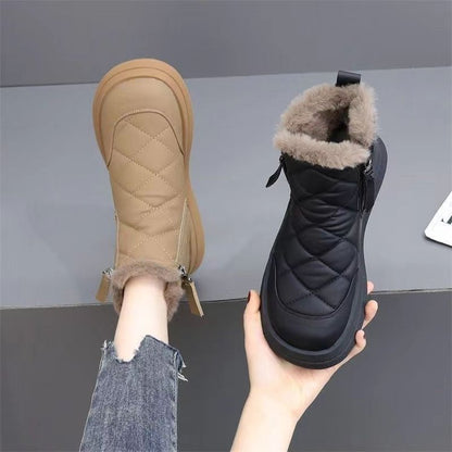 👢【35-41】Jesensko-zimska novost, vodoodporni, protizdrsni, topli in modni, mehki kratki škornji