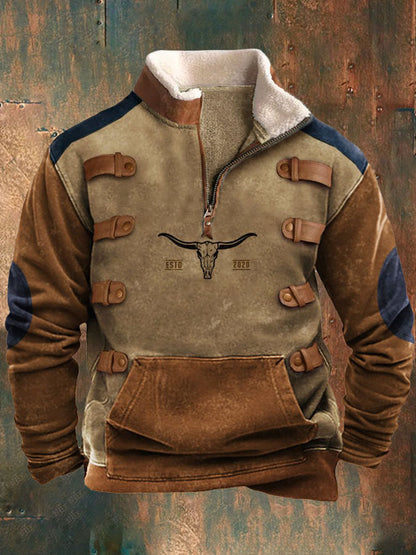 👕【35% ZĽAVA】【S-4XL】Módny pánsky teplý sveter s dlhým rukávom a 3D potlačou na jeseň a zimu 2025