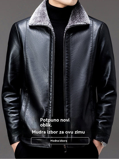 🔥🧥【Vruća rasprodaja】❄️【M-3XL】🖤 2025. muška zimska jakna od debele i mekane ovčje kože, ležerni stil
