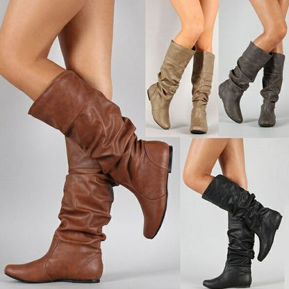 👢🔥Nuevo lanzamiento 2026 40% de descuento【35-43】Botas altas vintage bordadas para mujer de diseño sencillo
