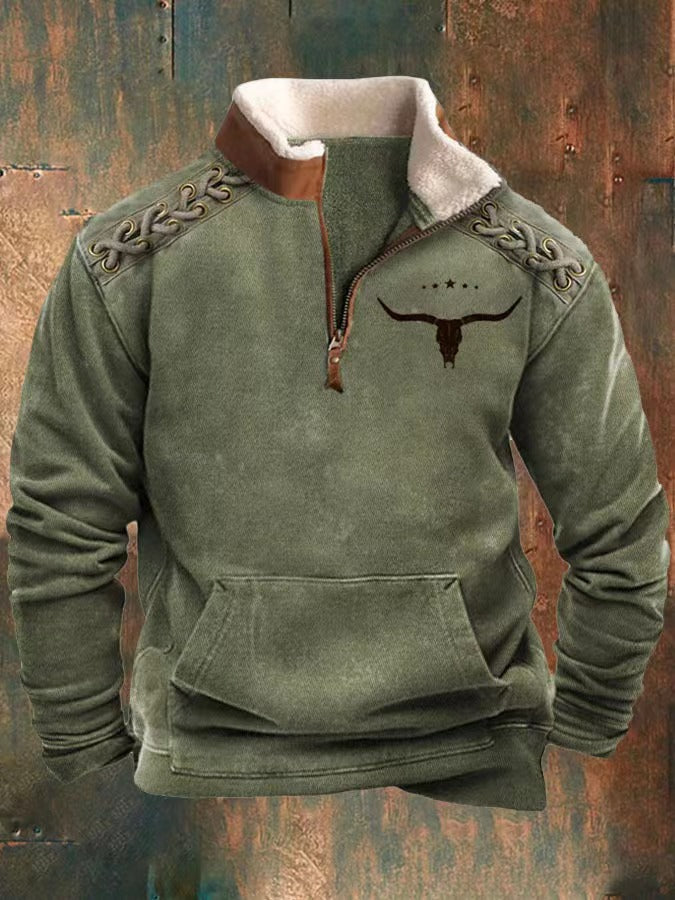 👕【35% ZĽAVA】【S-4XL】Módny pánsky teplý sveter s dlhým rukávom a 3D potlačou na jeseň a zimu 2025