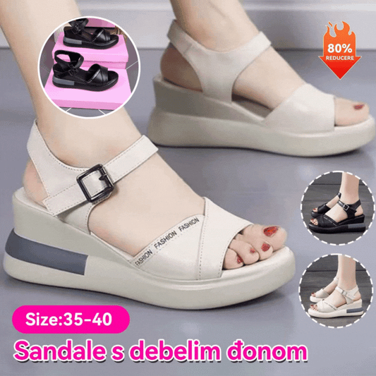 🌺[35-40]🥰Mekane kožne sandale, novi stil, moderne i udobne sandale s platformom, debeli potplat, otvoreni prsti, riblja usta