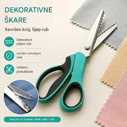 ✂️ Profesionalne nazubljene škare - Oštre nazubljene škare za tkaninu - Plaćanje pouzećem dostupno