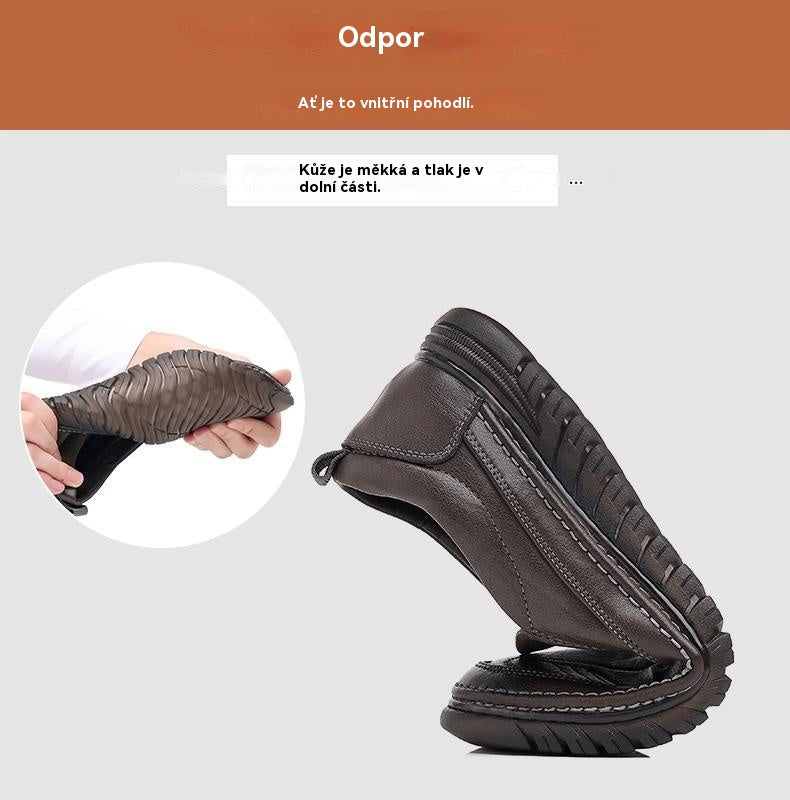 Konec roku – snížení cen!👞Omezená sleva 50 %【39-44】Pánské sportovní boty 2026 z pravé kůže, s měkkou podrážkou, protiskluzové a prodyšné.