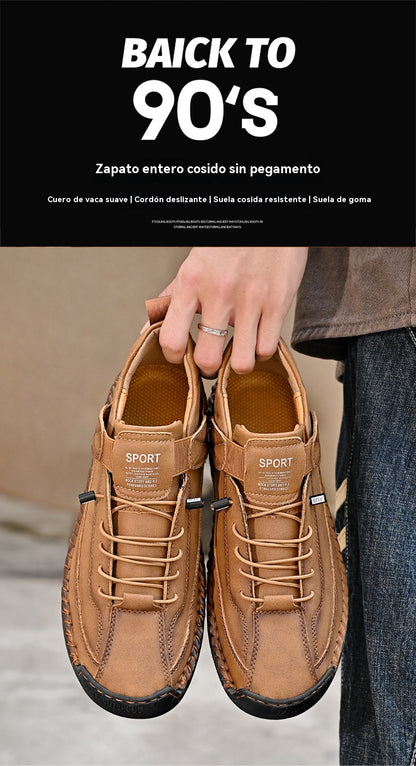 🥾👍【30% DE DESCUENTO】【38-48】Zapatos casuales de hombre, para uso diario, trabajo y actividades al aire libre, zapatos de alta calidad cosidos a mano.