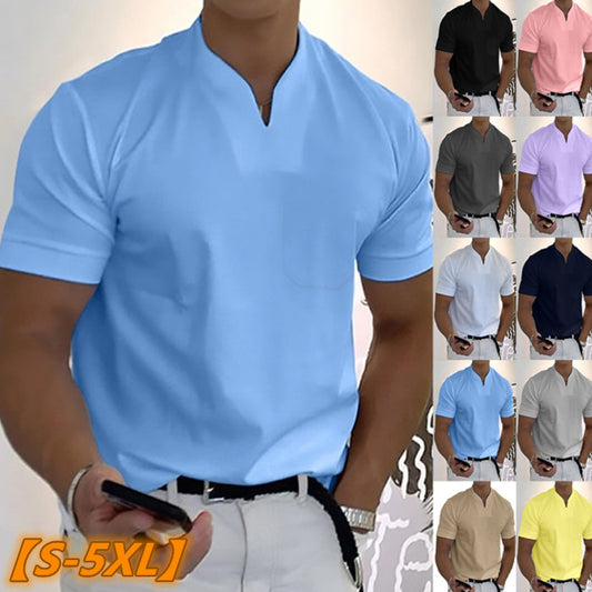 👕【S-5XL】Muška ljetna pamučna rastezljiva košulja kratkih rukava za 2025. godinu