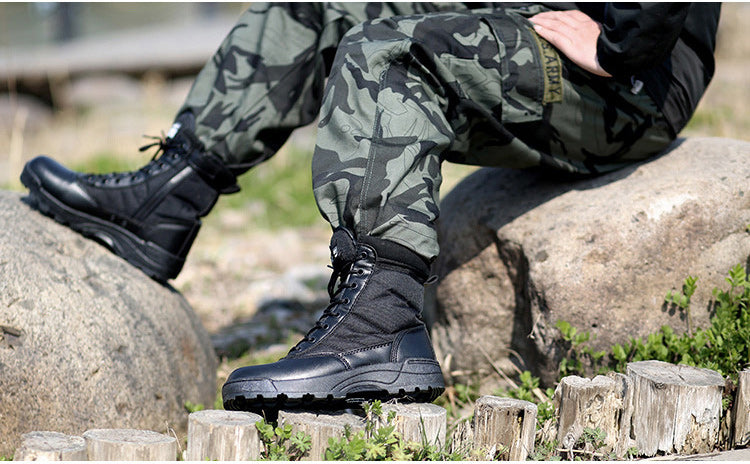 👍【39-45】Vysoce kvalitní podzimní a zimní taktické vojenské turistické boty pro muže a ženy: voděodolné, teplé a odolné proti opotřebení