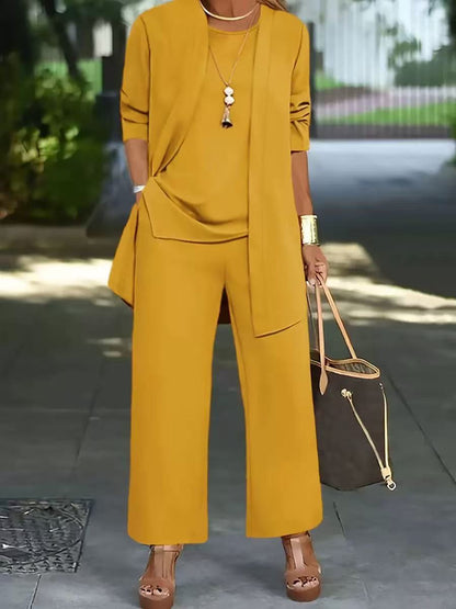 🧥【S-5XL】Elegantno žensko trodijelno odijelo širokog kroja🍂✅Plaćanje pouzećem dostupno