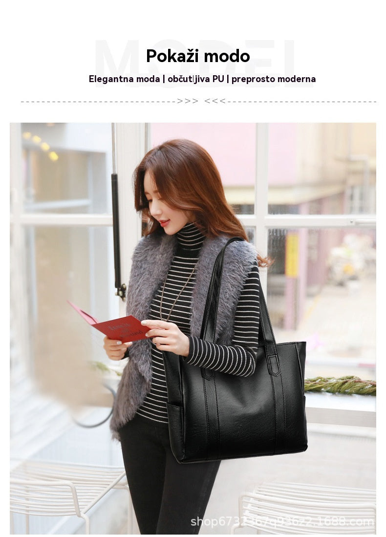 Omejena ponudba 43% 👜 Nova ženska torba iz mehkega usnja, vsakodnevni slog, velika prostornina✨ Modna in enostavna za kombiniranje✨ ✅