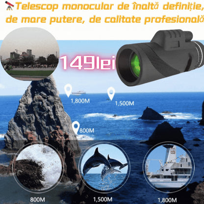 🔥Visión nocturna de alta resolución: telescopio monocular de alta definición 