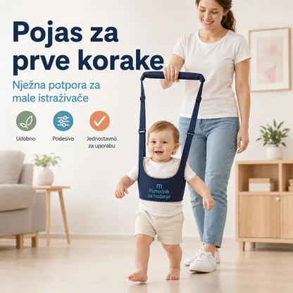 2-u-1 pojas za hodanje za bebe – prozračan, ergonomski i otporan na pad 👶🚼