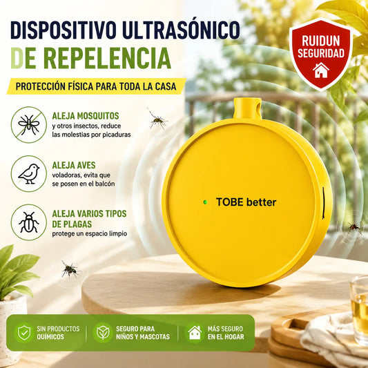 🔥【2 por solo 24 €】🐦 Repelente de aves ultrasónico portátil | Repelente automático de palomas, apto para balcones, jardines y zonas exteriores