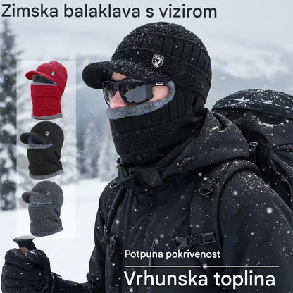 [Sezonski popust 50%] 🔥 Debela vunena kapuljača s vjetrootpornim dizajnom, prikladna za zimsku upotrebu na otvorenom.