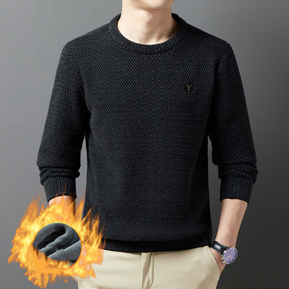 🔥🧣❄️30% popust【S-4XL】2025 Nova muška džemper od mink krzna, toplinski pleteni džemper s okruglim izrezom, jednostavan i svestran. 🧣❄️
