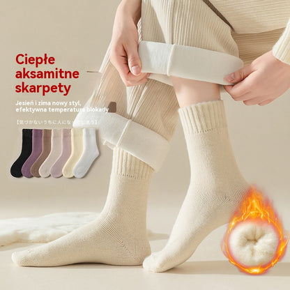 🏆【Compra 6 y llévate 6 gratis】🧦Calcetines de lana de invierno para mujer, anti-pilling, que te mantendrán abrigada.
