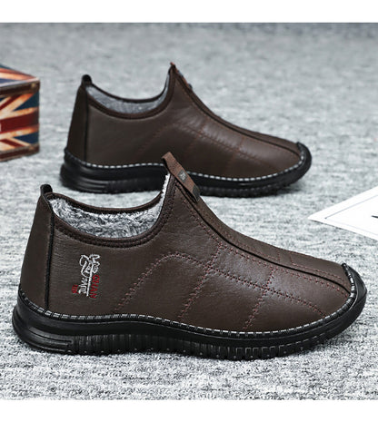 🏃‍♂️👟【Zimska novost】【39-46】Moški topli čevlji z oblogo, debeli in topli, nedrseči