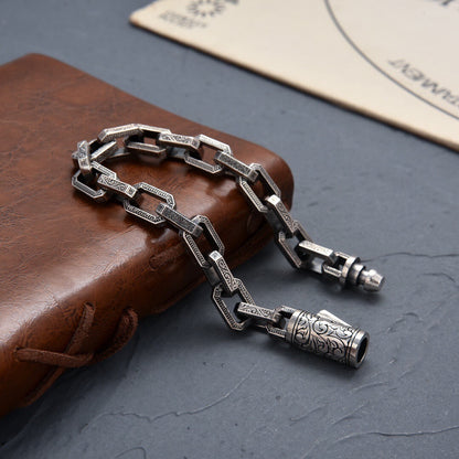 🔥【Compra 1, llévate 1 gratis】Pulsera de cuentas retorcidas de plata S925 para hombre