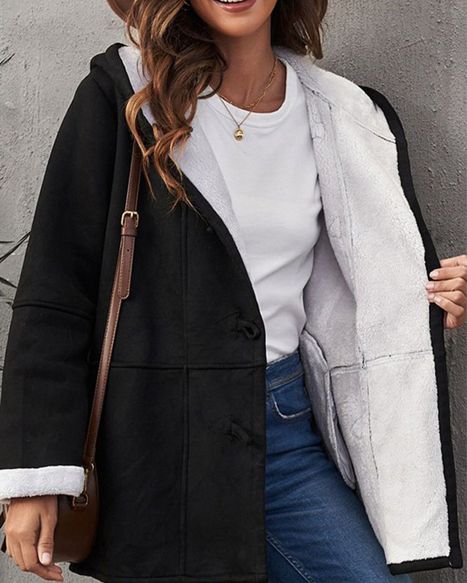 🐏🥼💖【Nueva colección de invierno 43% de descuento】2025 Abrigo de mujer elegante y cálido de ante con forro polar, S-5XL, abrigo de invierno/para el día a día