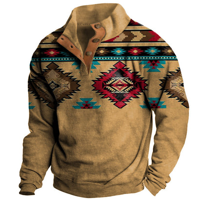 👕【35% de descuento】【S-4XL】Suéter masculino de moda para otoño e invierno 2026, cálido, de manga larga con estampado 3D