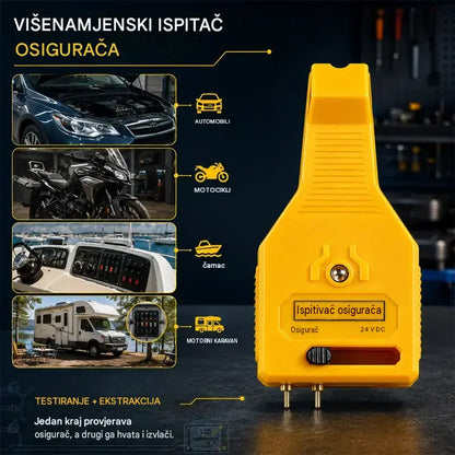 ⚡ 2-u-1 tester osigurača i kliješta za automobil (kompatibilno s 12 V/24 V / zeleni LED indikator / podesivi razmak / kliješta za vađenje / za automobil, kamion, brod)! 🚗✨