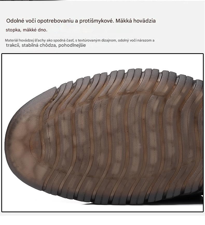👞Obmedzená akcia 50%【39-44】Pánske športové topánky 2025, vyrobené z pravej kože, s mäkkou podrážkou, protišmykovým a priedušným dizajnom.