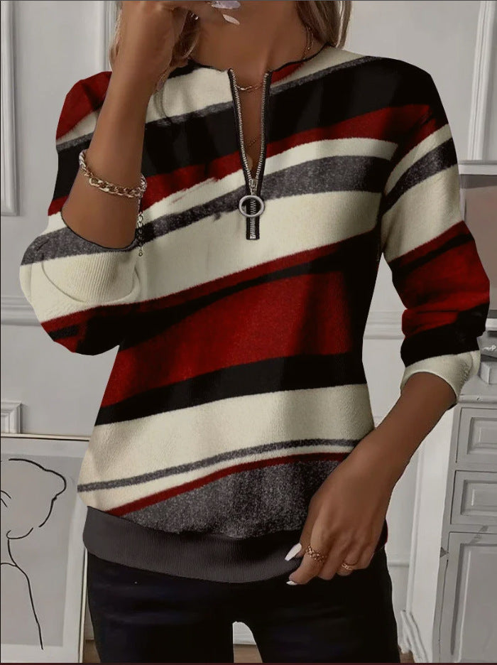 🍂🐏 Nueva camiseta de alta calidad para mujer 【S-3XL】 Sudadera de manga larga con estampado raglán, cómoda y versátil, perfecta para el uso diario.