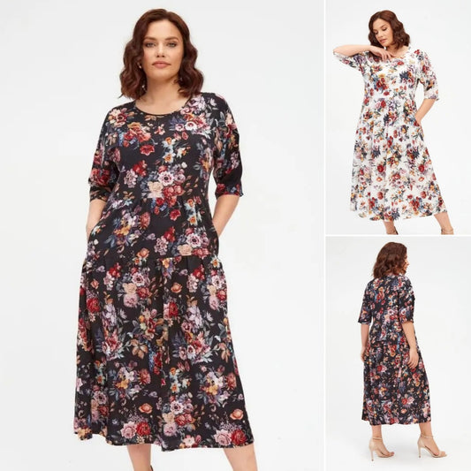 ✨【S-5XL】Nova ljetna, svježa i elegantna ženska haljina - ugodna za kožu i mekana, plus veličine