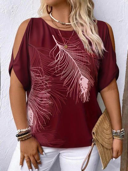 💖【S-3XL】Fina široka majica, okrugli izrez s otkrivenim ramenima, super mekani modal pamuk.