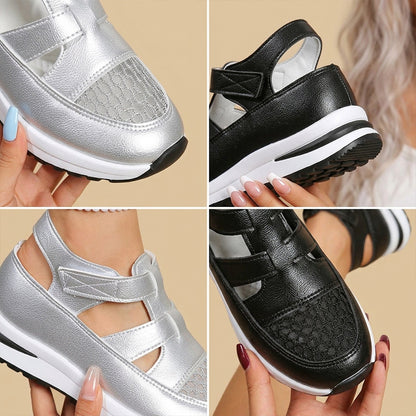 【36-43】Ženske sportske sandale na platformu, prozračni mrežasti materijal, mekan i udoban potplat
