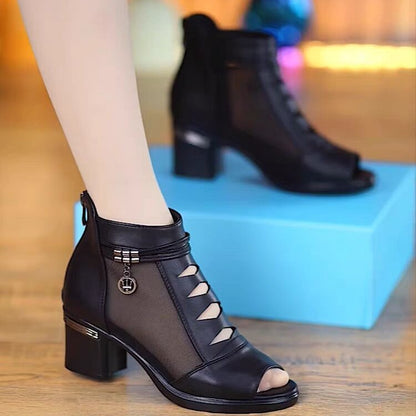 🤩【Oferta por tiempo limitado】👠【Tallas 35-41】Nuevas sandalias de tacón grueso con puntera abierta, cómodas y transpirables, modelo 2026.