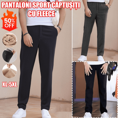 ❄️⛄40% de descuento【XL-5XL】Nueva colección de invierno, 👖 pantalones casuales de lana de cordero gruesa de alta calidad para hombres, cálidos y versátiles para el día a día