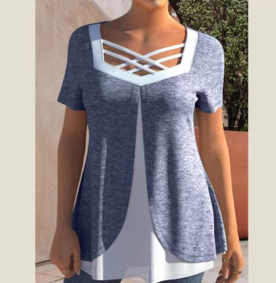 💥【Плащане при доставка】❤️【S-5XL】Лятна тениска с щампа от чист памук, големи размери, 2026