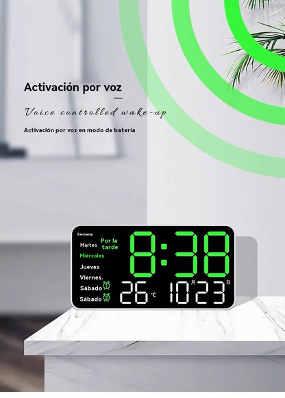 📢📢50% DE DESCUENTO!! ⏰Reloj de pared digital LED decorativo multifuncional. El reloj digital sin límites para el hogar moderno del Reino Unido.