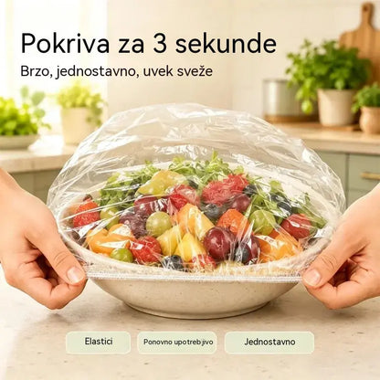 🔥 (300 komada) 🍽️ Ekstra velike debele antibakterijske plastične vrećice prehrambene kvalitete - Dobro pristaju - Dobro brtvljenje - Besplatna dostava