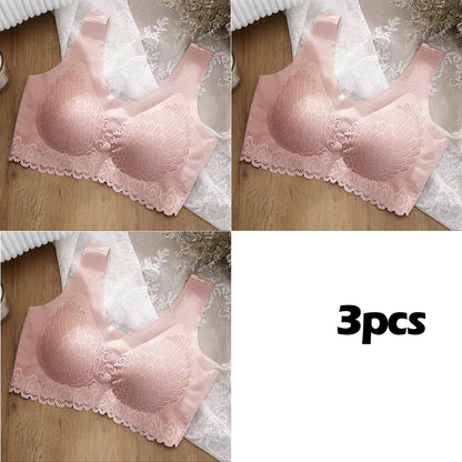 👙【Conjunto de 3 piezas】Sujetador de encaje cómodo nuevo y mejorado, adecuado para tallas grandes (49% de descuento)