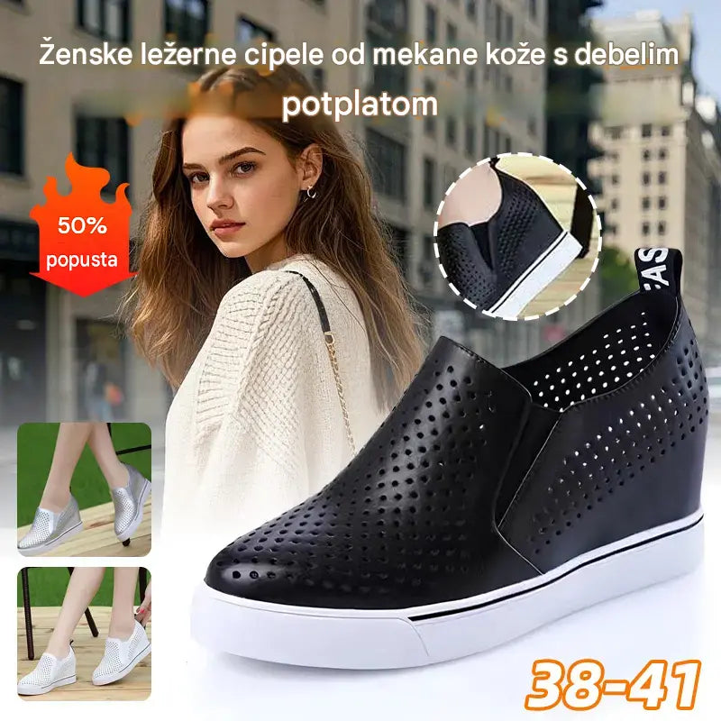 🔥【Cijena: 32 €】【Veličine: 34-41】🔥Nove ženske ležerne cipele za ljeto 2026., izrađene od mekane kože, s platformom