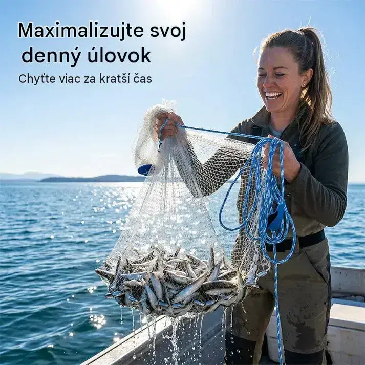 📢📢Časovo obmedzená zľava 40%!! ⏰ Ľahko nahadzovateľná rybárska sieť - odolná, rýchlo sa potápajúca, všestranná🌊 - Doprava zdarma až k vašim dverám