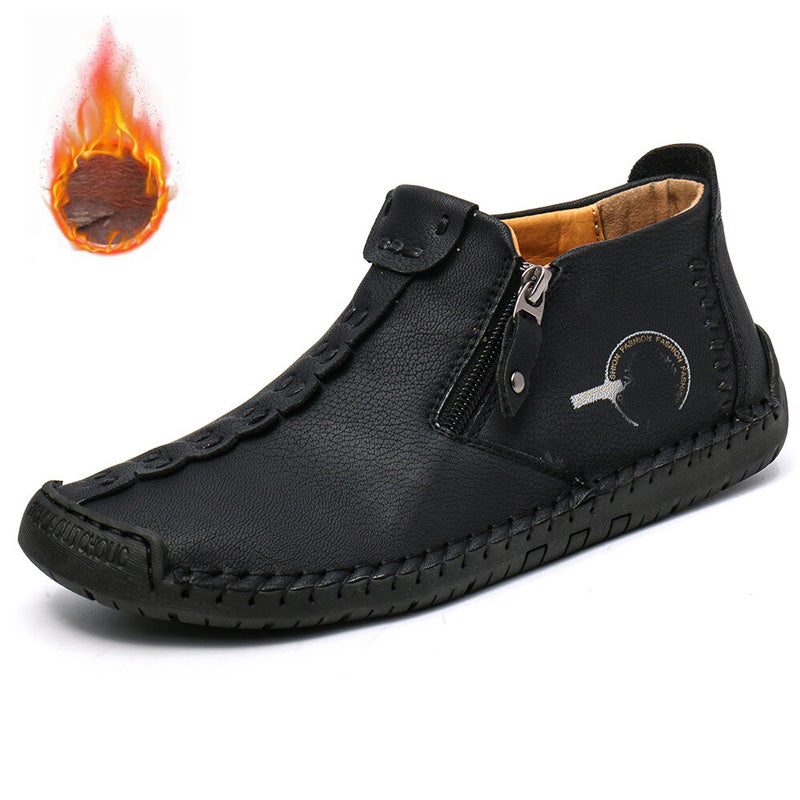 👞💥【38-48】Nova kolekcija za zimo 2026: Moški škornji Martin z zadrgo - zračni, udobni in elegantni!