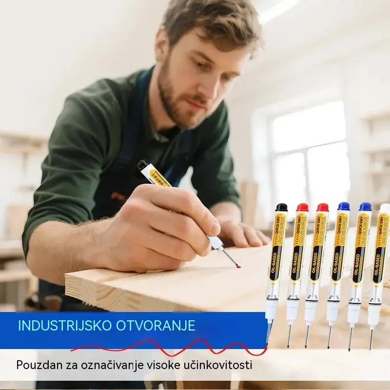 💯 10 komada ⚽ Precizni markeri za duboke rupe, uske prostore i teško dostupna mjesta